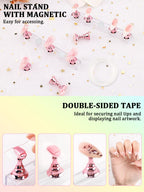 Complete nail art kit for manicure designs and art
