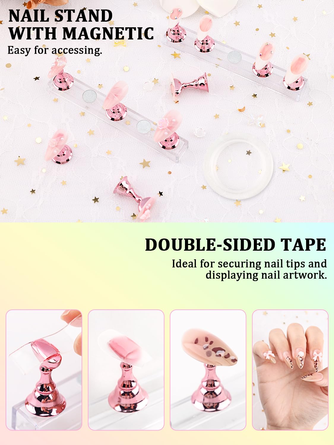 Complete nail art kit for manicure designs and art