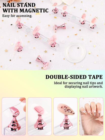 Complete nail art kit for manicure designs and art