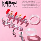 Magnetic nail stand used for painting press on nails