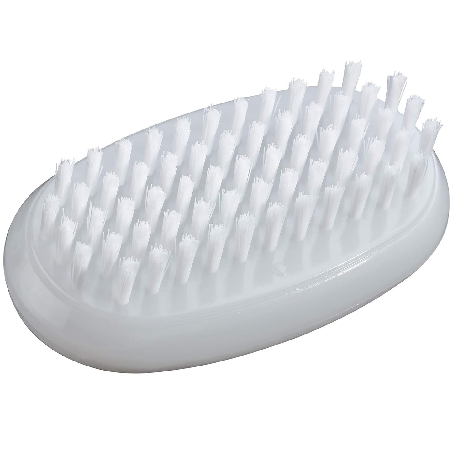Close up of Tweezerman dual sided nail brush bristles