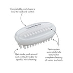 Tweezerman Dual Surface Nail Brush packaging and complete tool overview