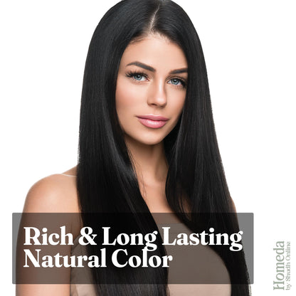 Organic neela amari and gorintaku fresh powder mix for customized brown and black shades