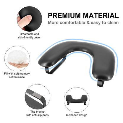 Professional nail salon setup featuring Noval U-shaped arm rest