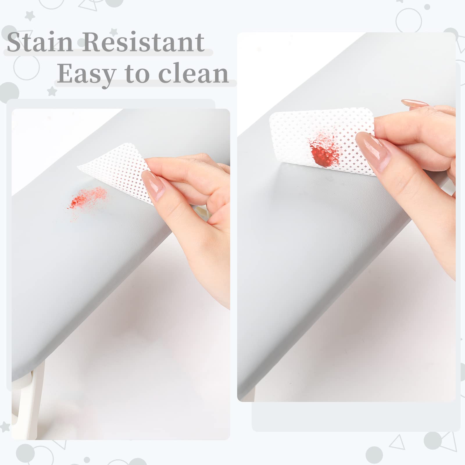 Professional nail technician using subay arm rest