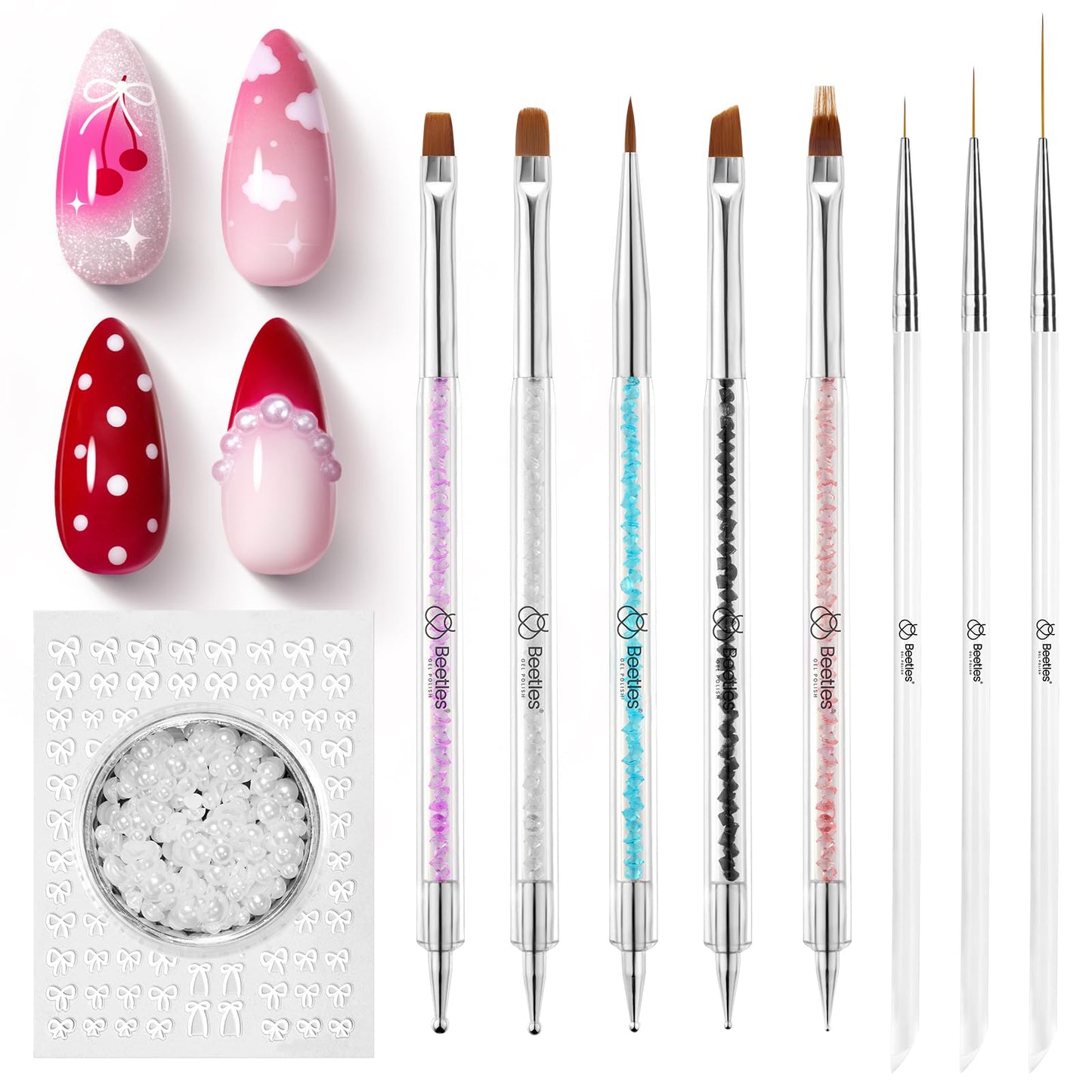 Professional DIY nail art manicure design tools by Beetles.