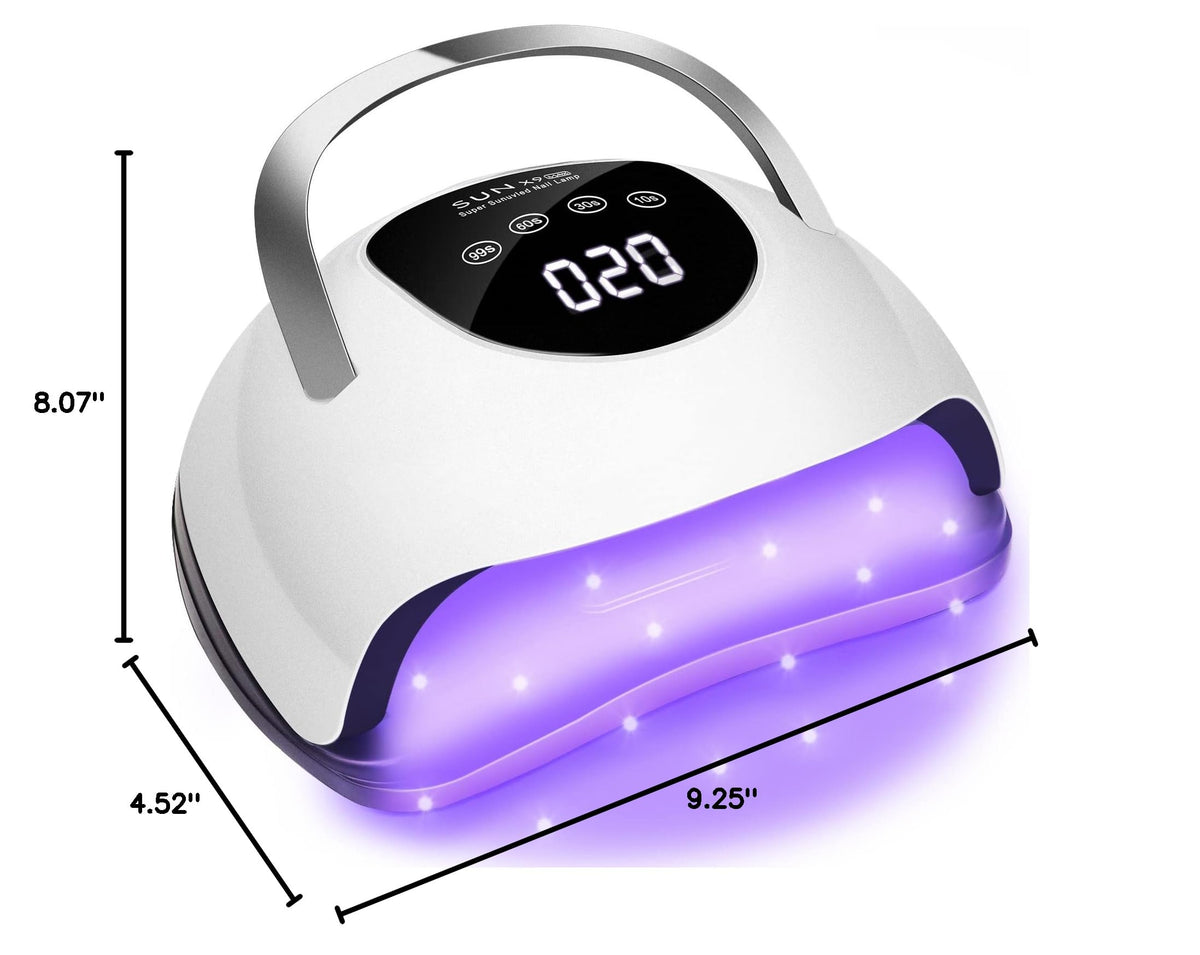 Wisdompark nail dryer lifestyle view during manicure use