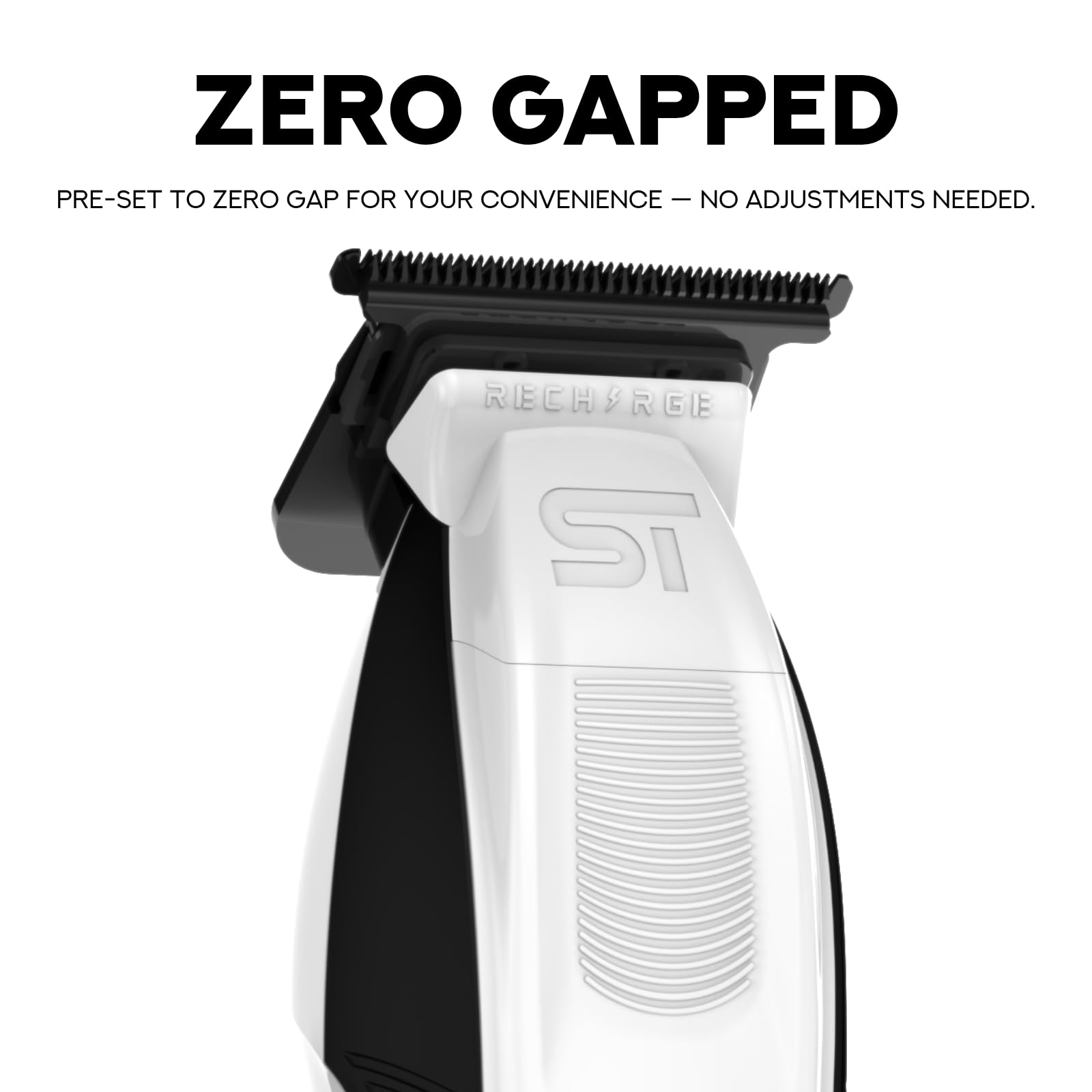 Supreme Trimmer professional cordless hair clipper kit showing guards and USB-C cables.