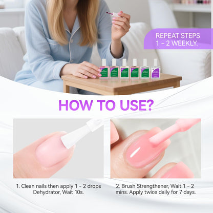 Professional salon and home DIY nail repair kit display