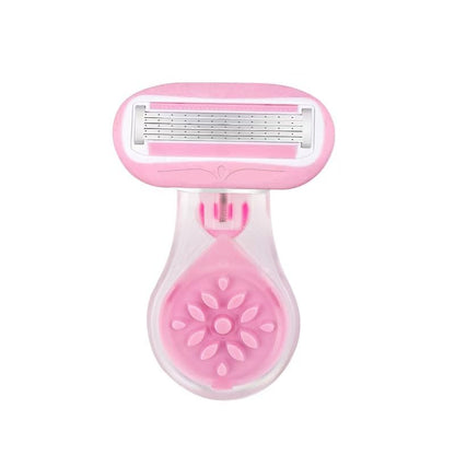 Compact travel razor for women with protective storage case unboxed