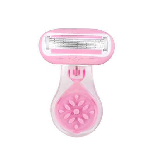 Compact travel razor for women with protective storage case unboxed