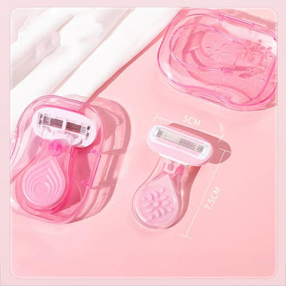 Handheld ergonomic mini shaving tool for bikini line and body grooming