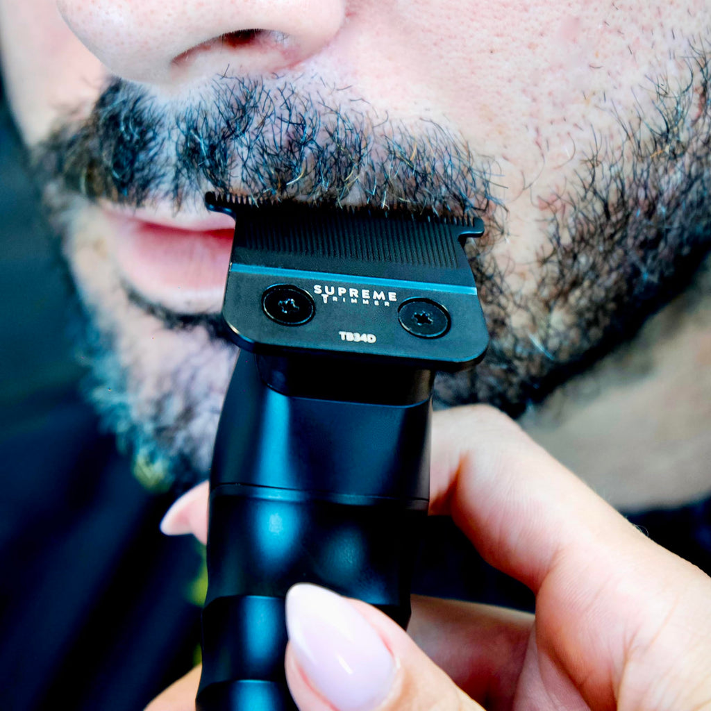Supreme Trimmer 2Spee professional men's grooming kit showcasing all premium accessories included.