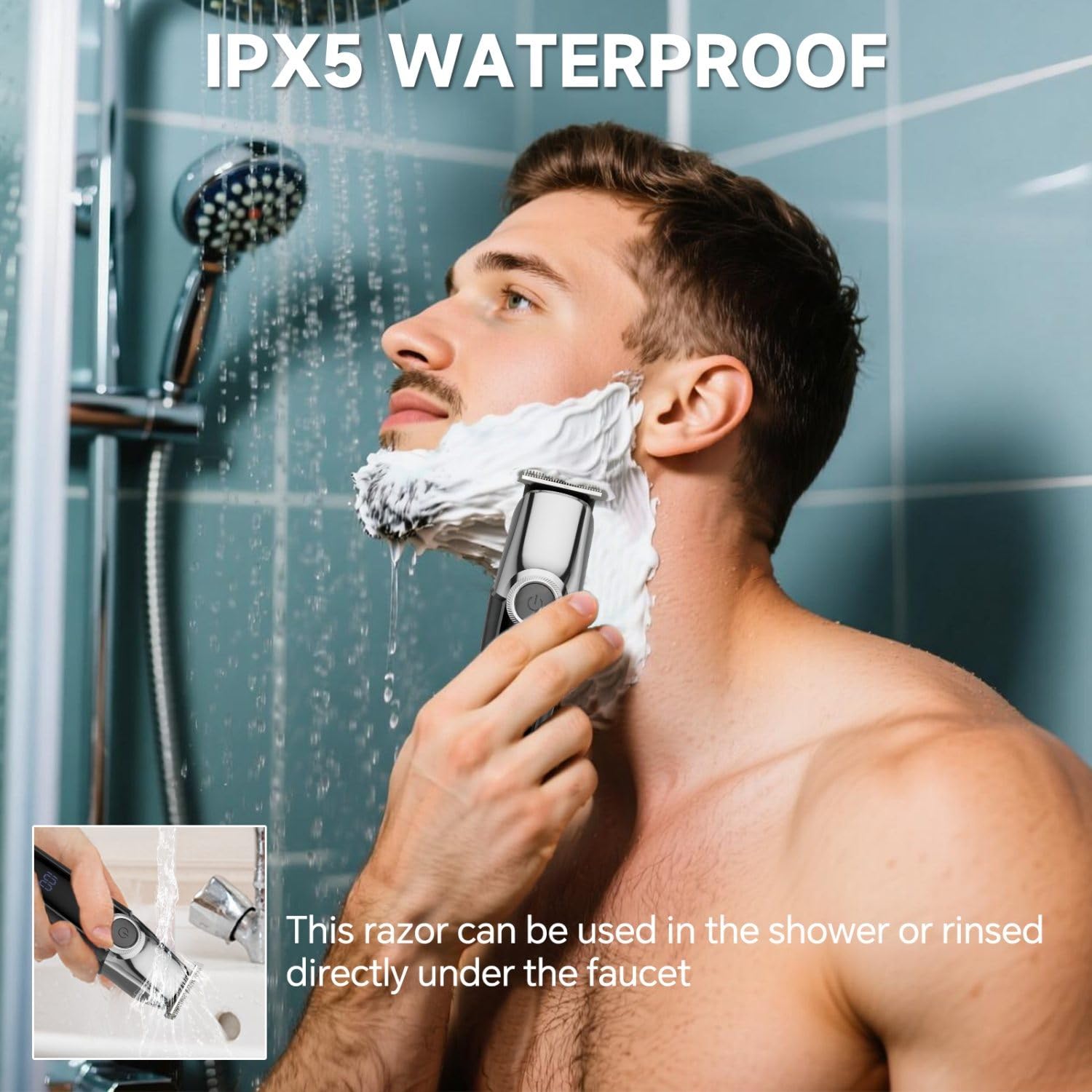 SilkGlow professional trimmer stainless steel blade detail