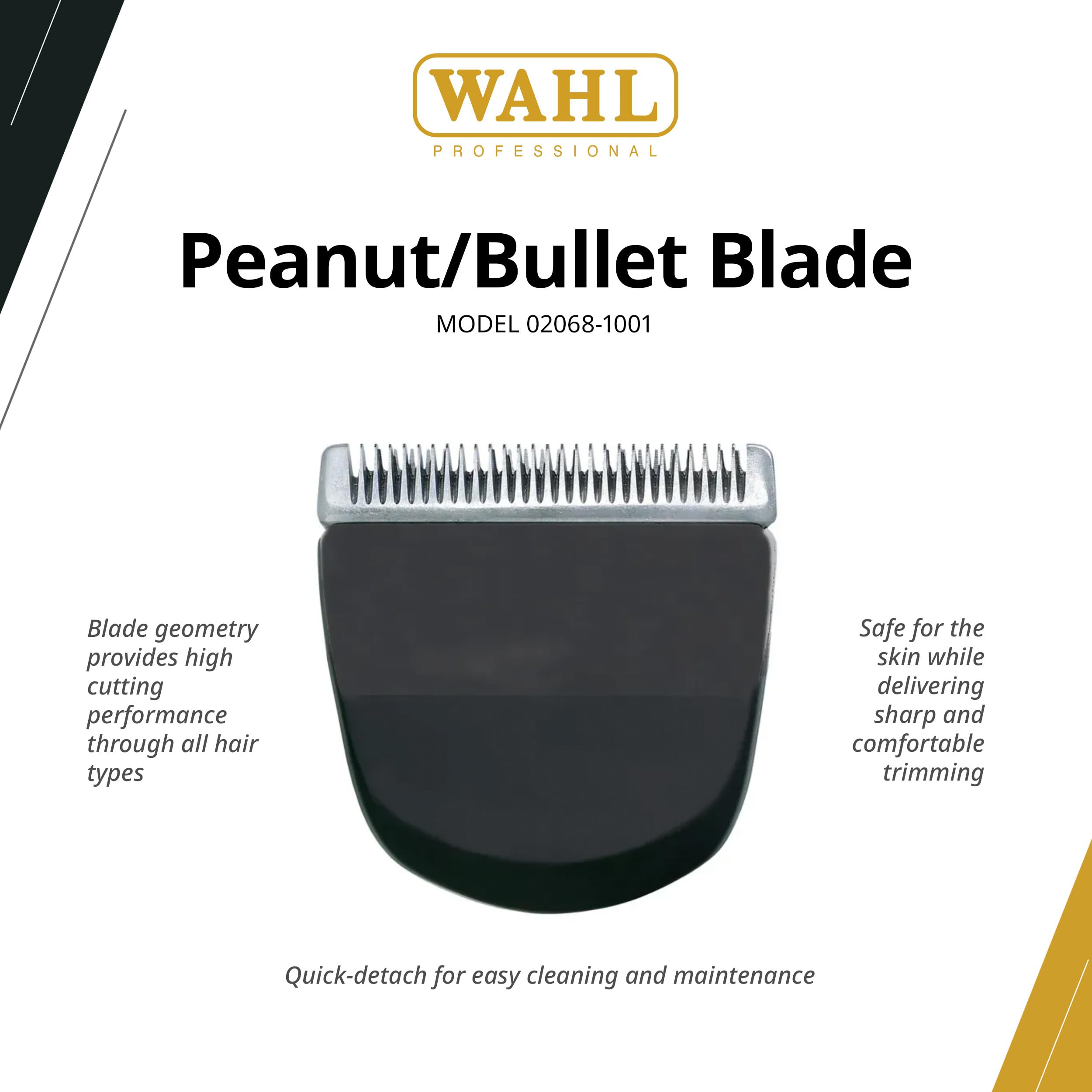 Wahl 2068-1001 snap-on blade top view