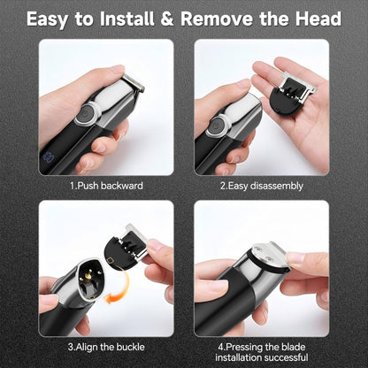SilkGlow beard trimmer for travel with lock feature