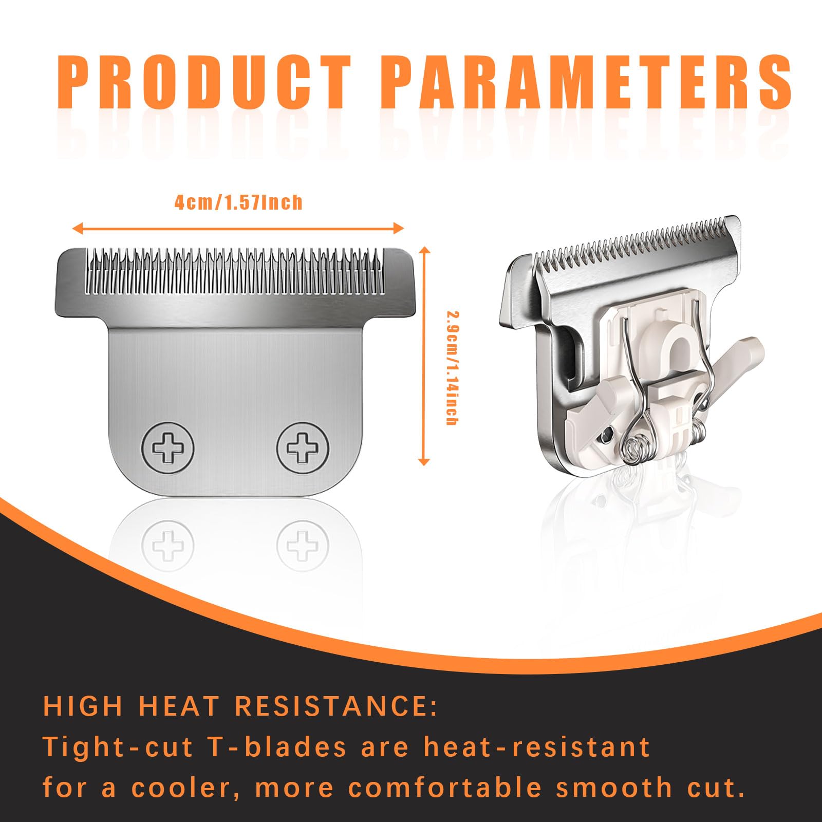 Stainless steel T-blade replacement for Wahl series trimmers