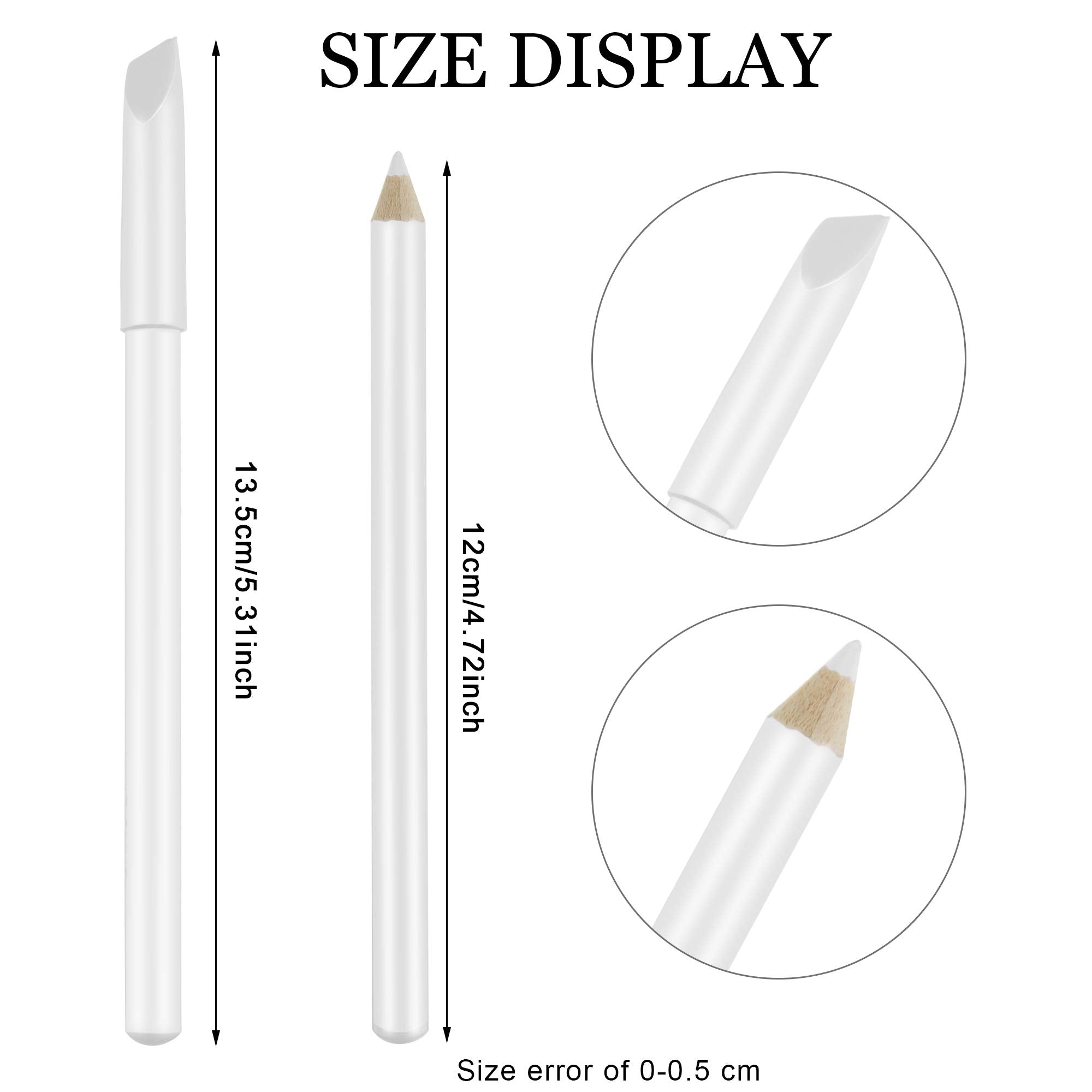Close-up of the two-in-one nail whitening pen showing the pointed cap removing cuticles.