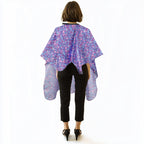 Plum Hill waterproof hair styling cape back view