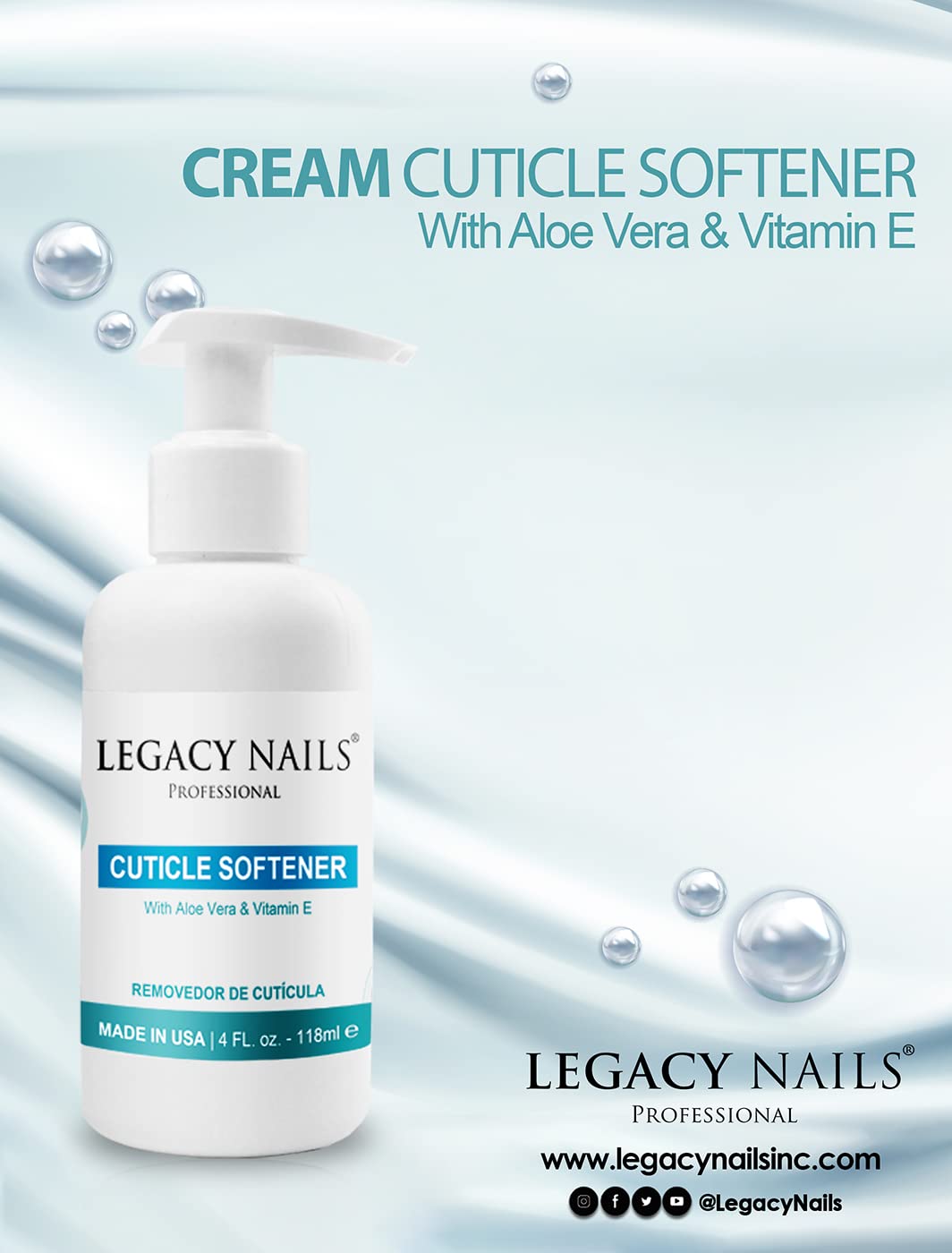 Professional nail care cream for cuticle removal