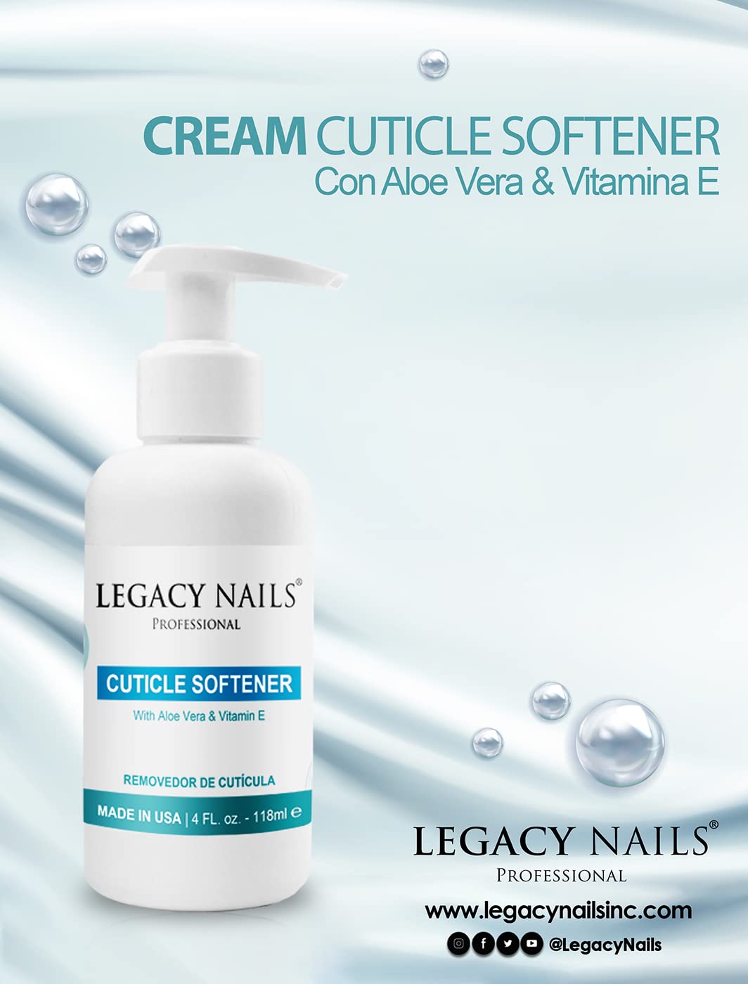 Legacy Nails hydrating cuticle cream with vitamin E