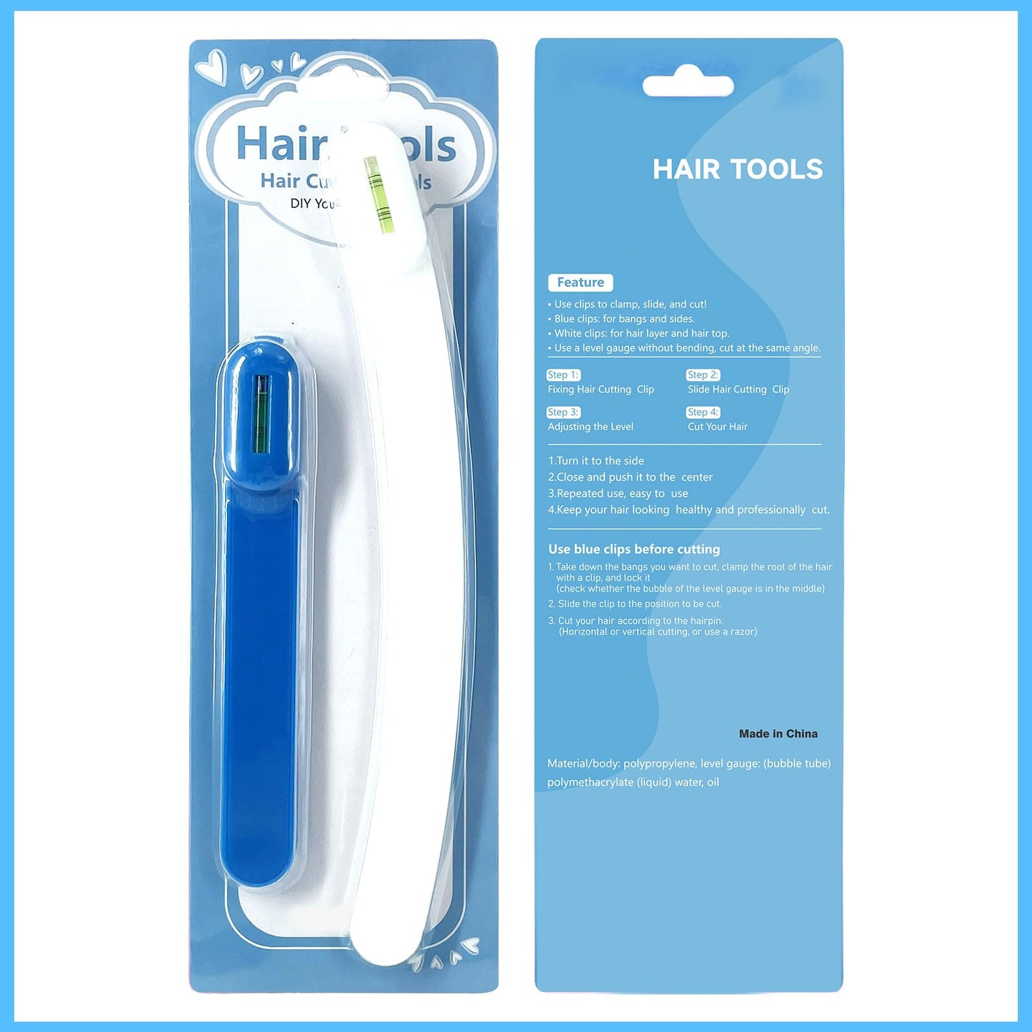 Side angle view of the TagRecove split ends trimmer tool being used on long layered hair.