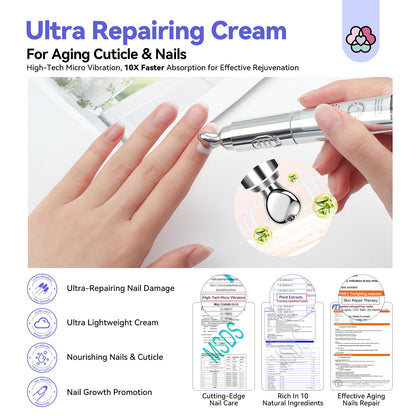 Saviland cuticle cream massager head detail