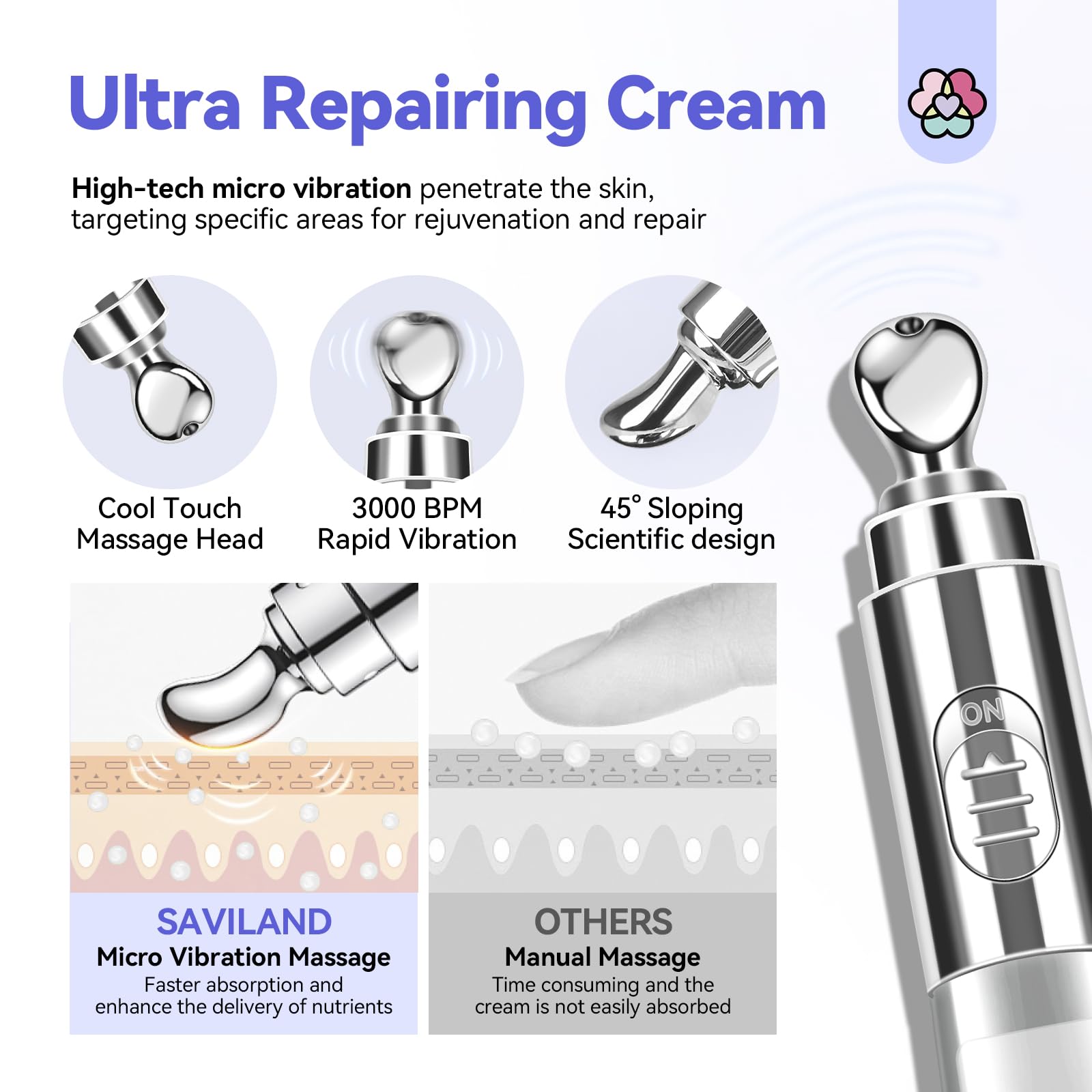 Saviland nail care cream application on cuticles