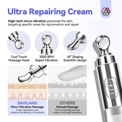Saviland nail care cream application on cuticles