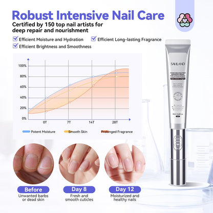 Saviland cuticle cream with vibrating applicator tip
