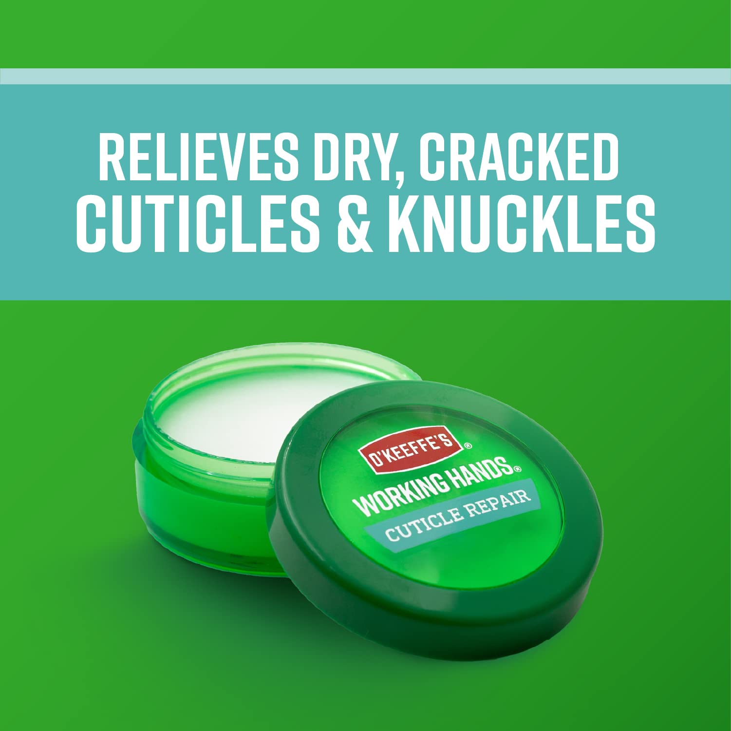 O'Keeffe's cuticle repair balm packaging details