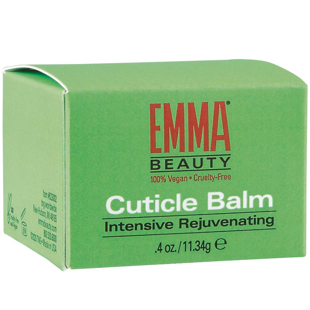 Emma Beauty balm applied to healthy manicured cuticles