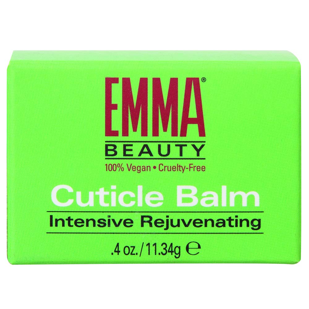 Top view of 0.5 Ounce glass jar of Emma Beauty cuticle treatment