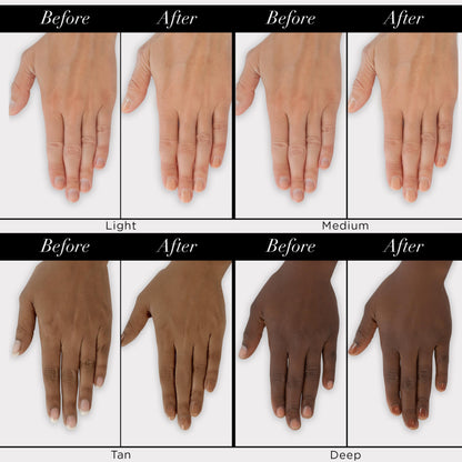 Close up of Sheer Wisdom Nail Tinted Moisturizer texture and tint