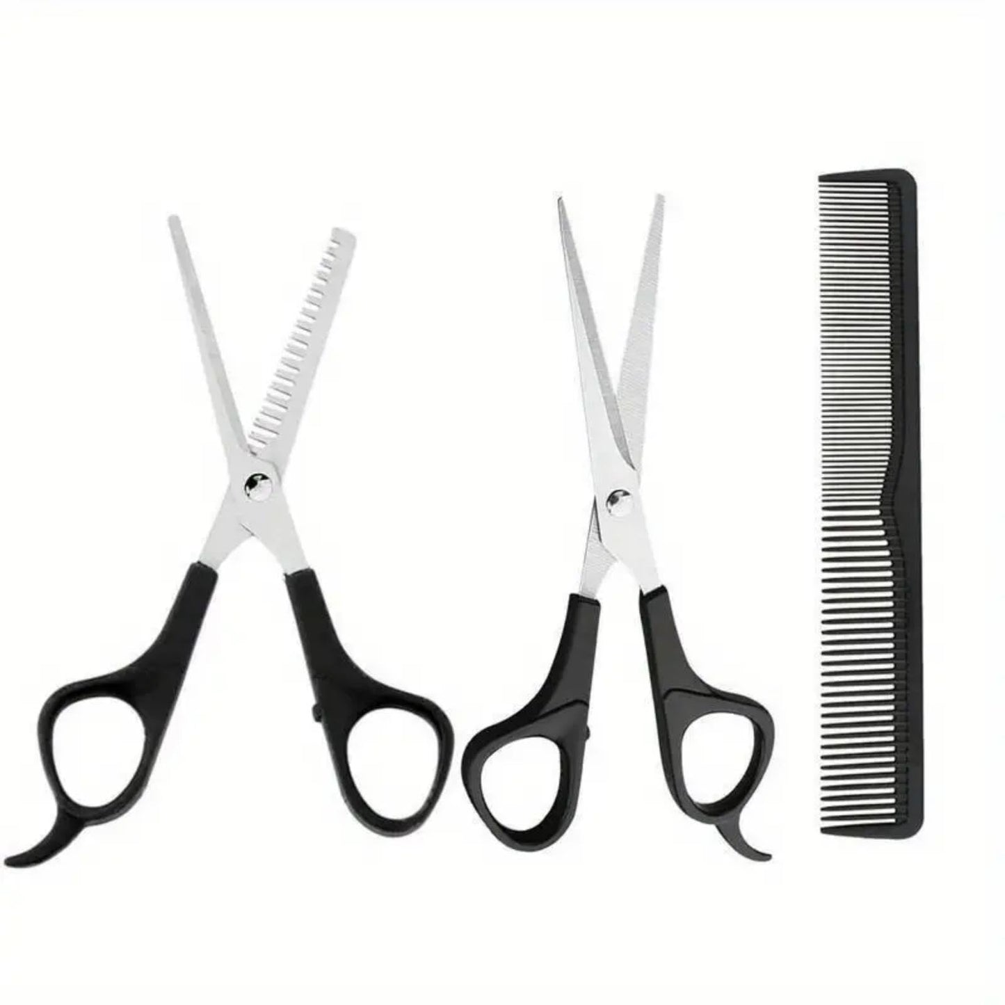 WOWITIS stainless steel hair scissors set showcasing the durable material and rust resistant finish