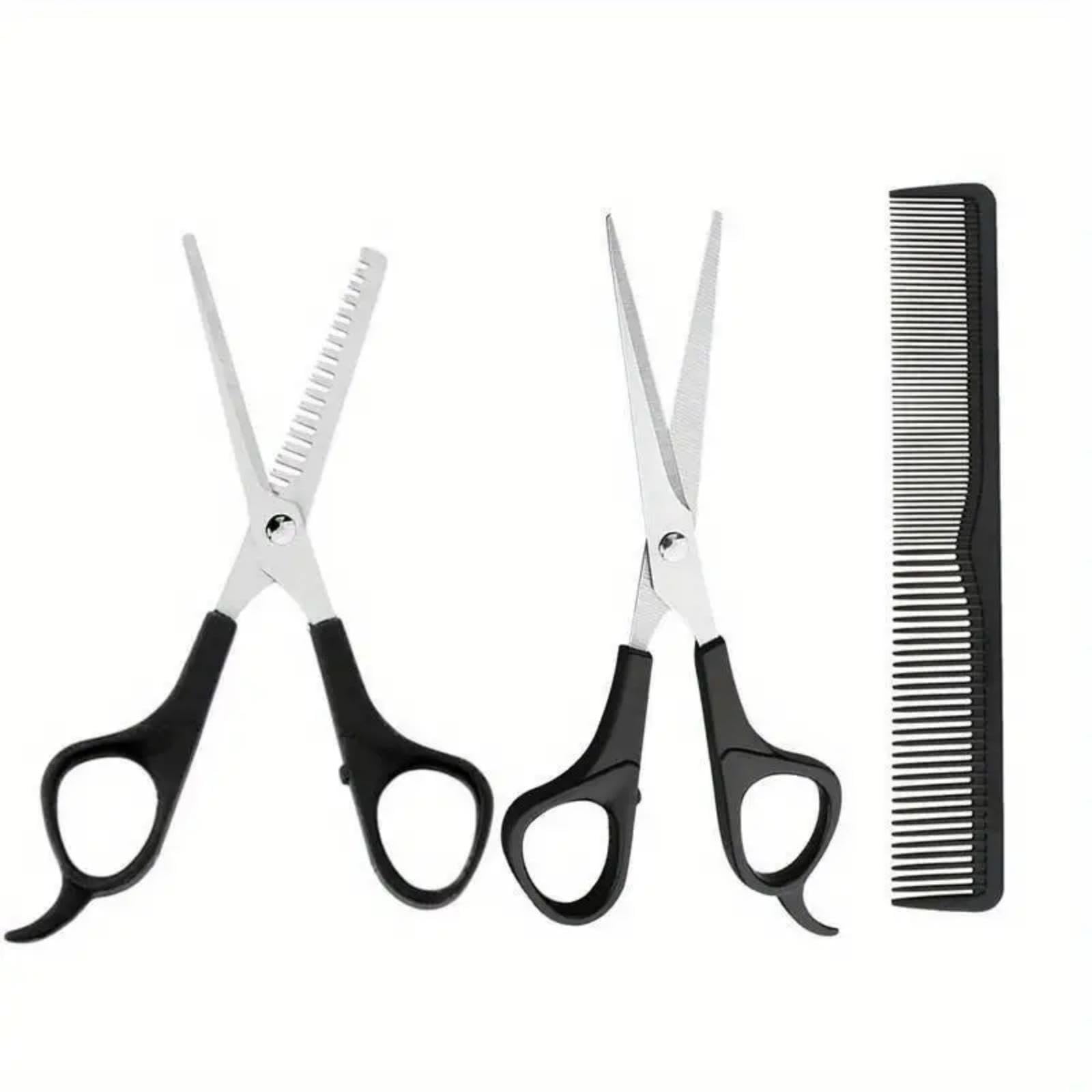 WOWITIS stainless steel hair scissors set showcasing the durable material and rust resistant finish