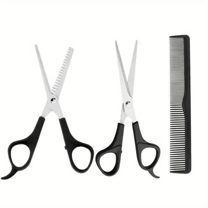 WOWITIS stainless steel hair scissors set showcasing the durable material and rust resistant finish