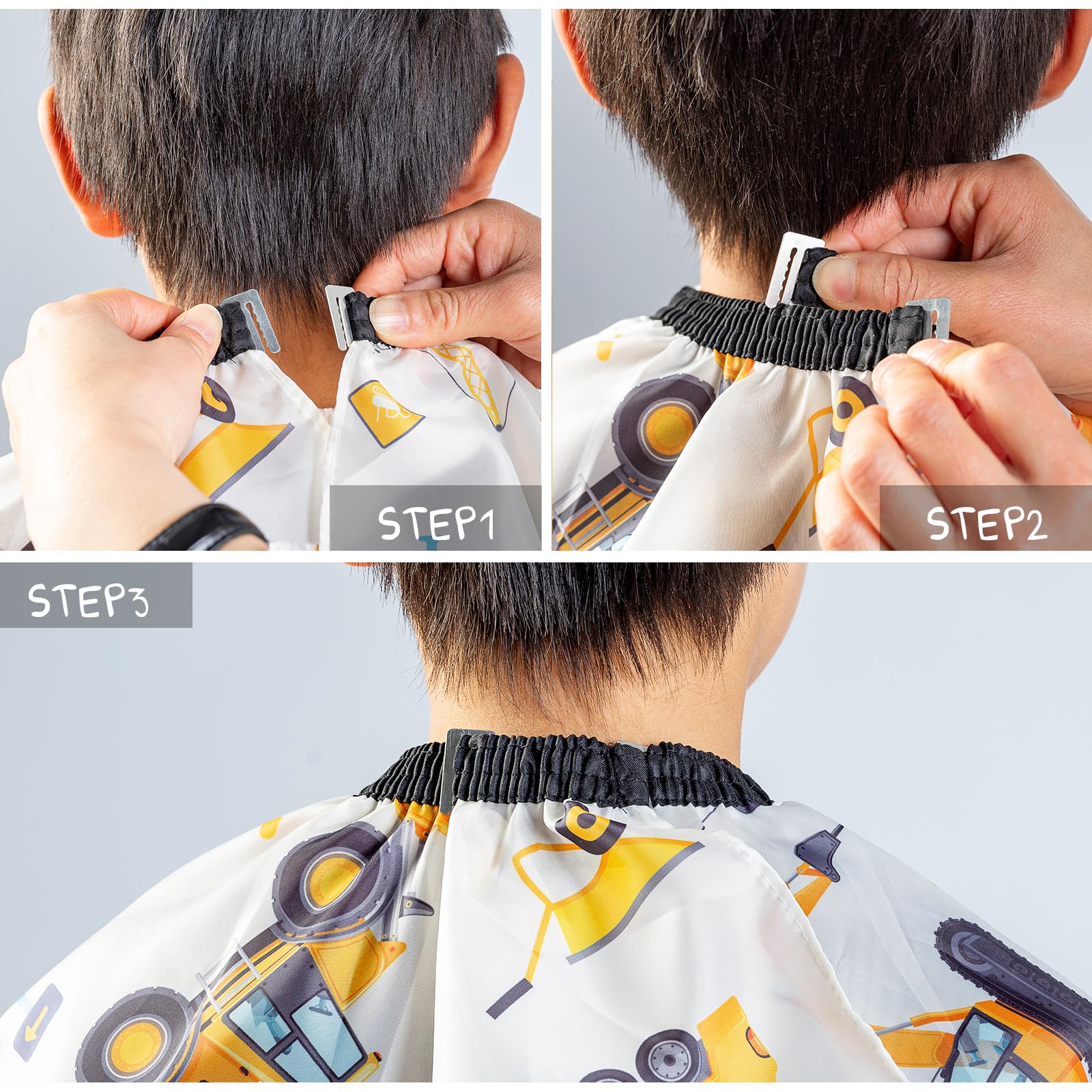 Gealaek waterproof and anti static children hair cutting cape draped fully
