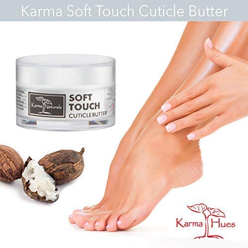 Karma Organic cuticle cream application on nails