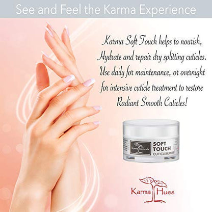 Ingredients label on Karma Organic cuticle cream jar