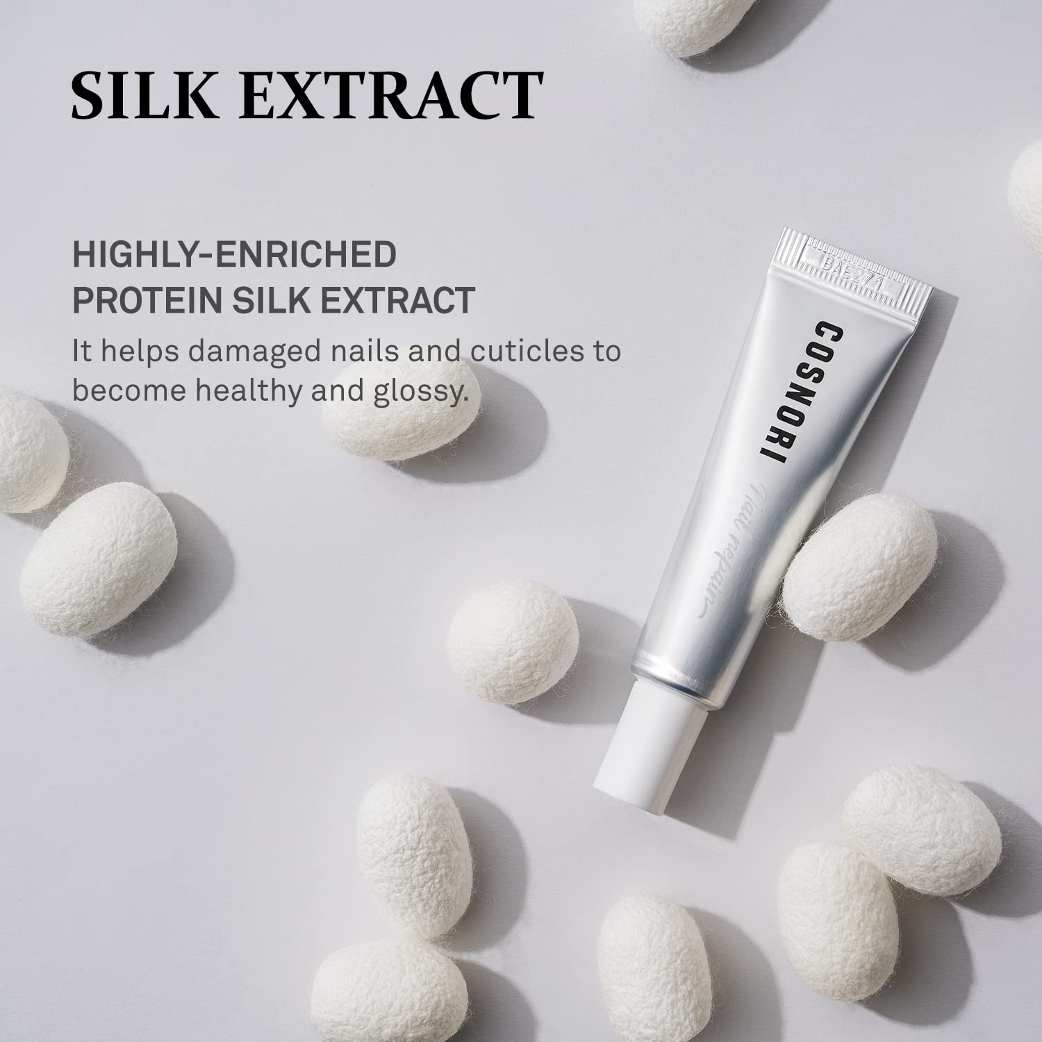 Cosnori Silk Repair Nail Cream 15ml compact size