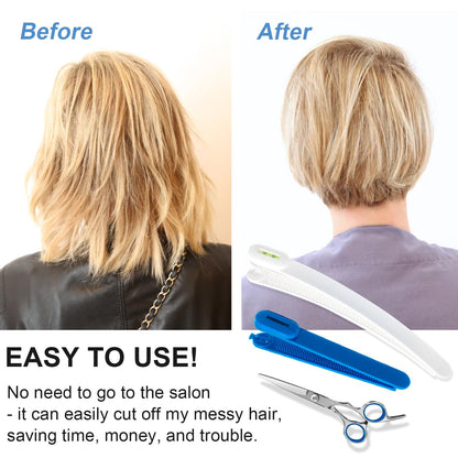 MAIPAY three-piece home haircutting accessories displayed together showing durable non-toxic materials.
