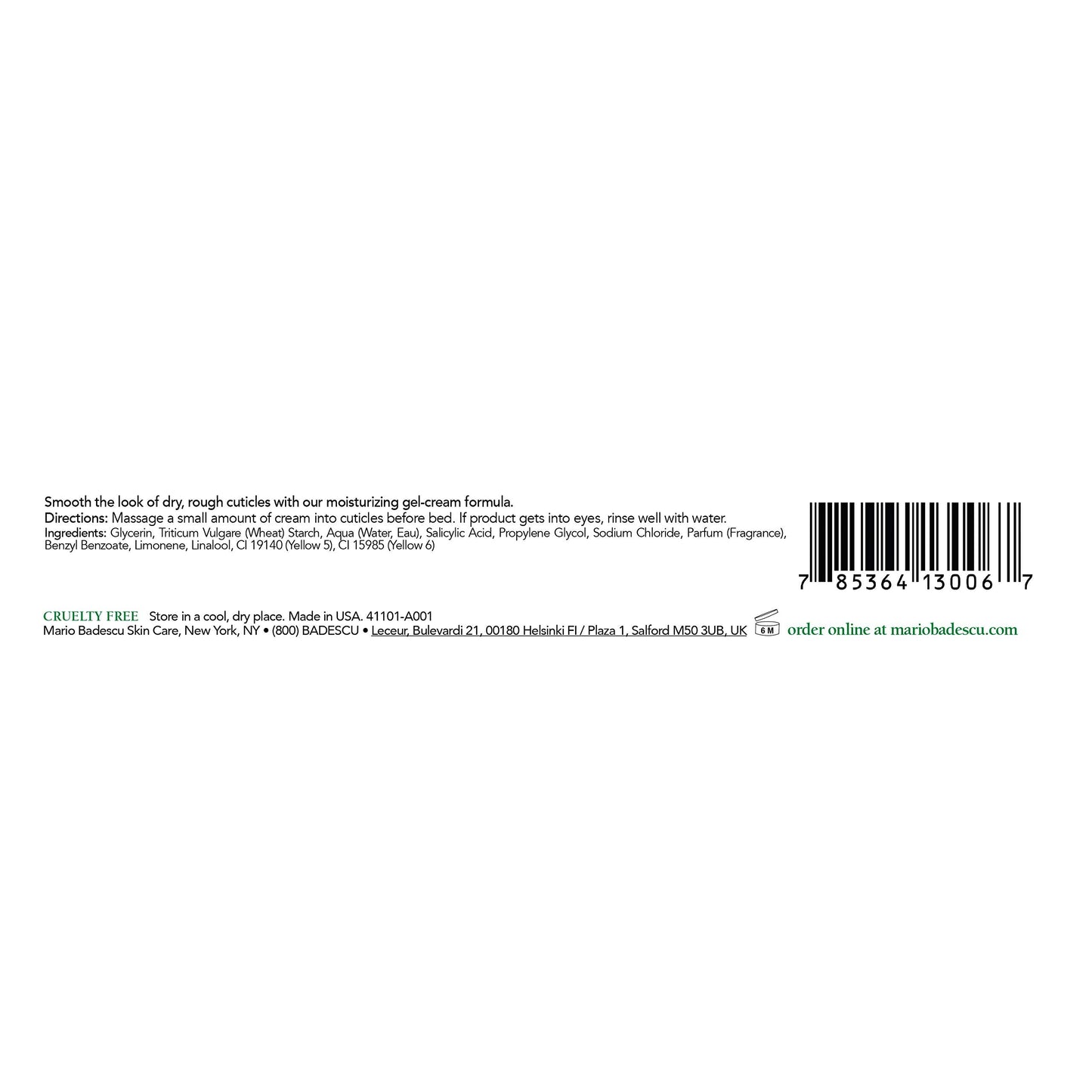 Mario Badescu Cuticle Cream texture sample