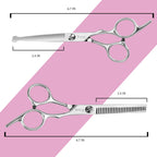 Fcysy eight piece hair cutting kit with leather case