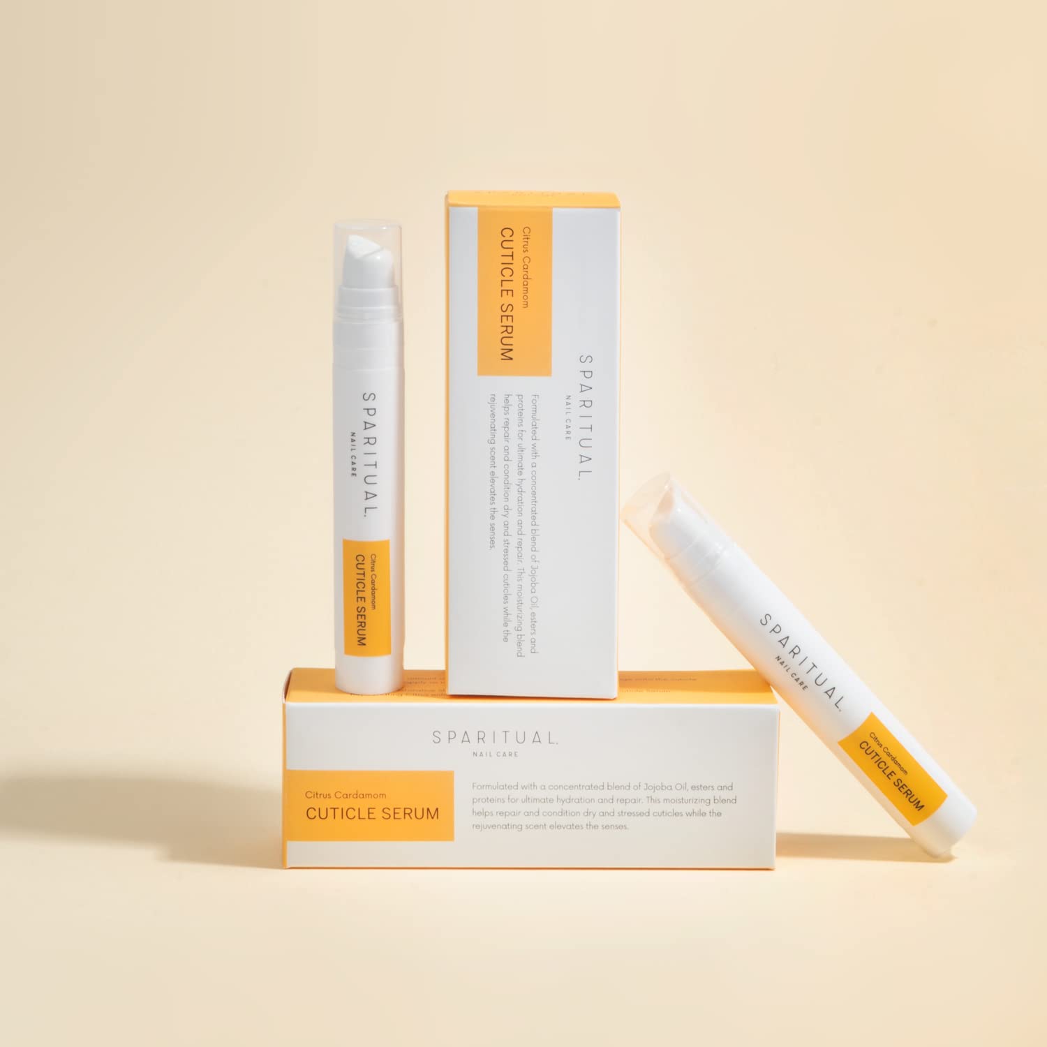 SpaRitual Cuticle Serum bottle with jojoba oil and shea butter