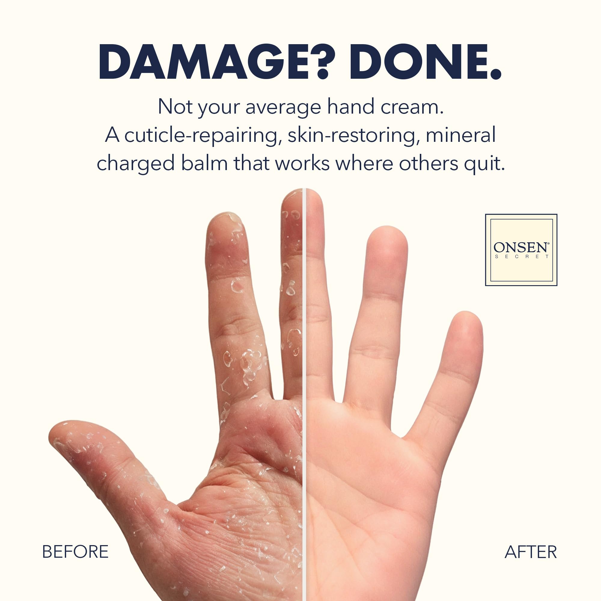 Onsen Secret hand and cuticle rescue cream tube