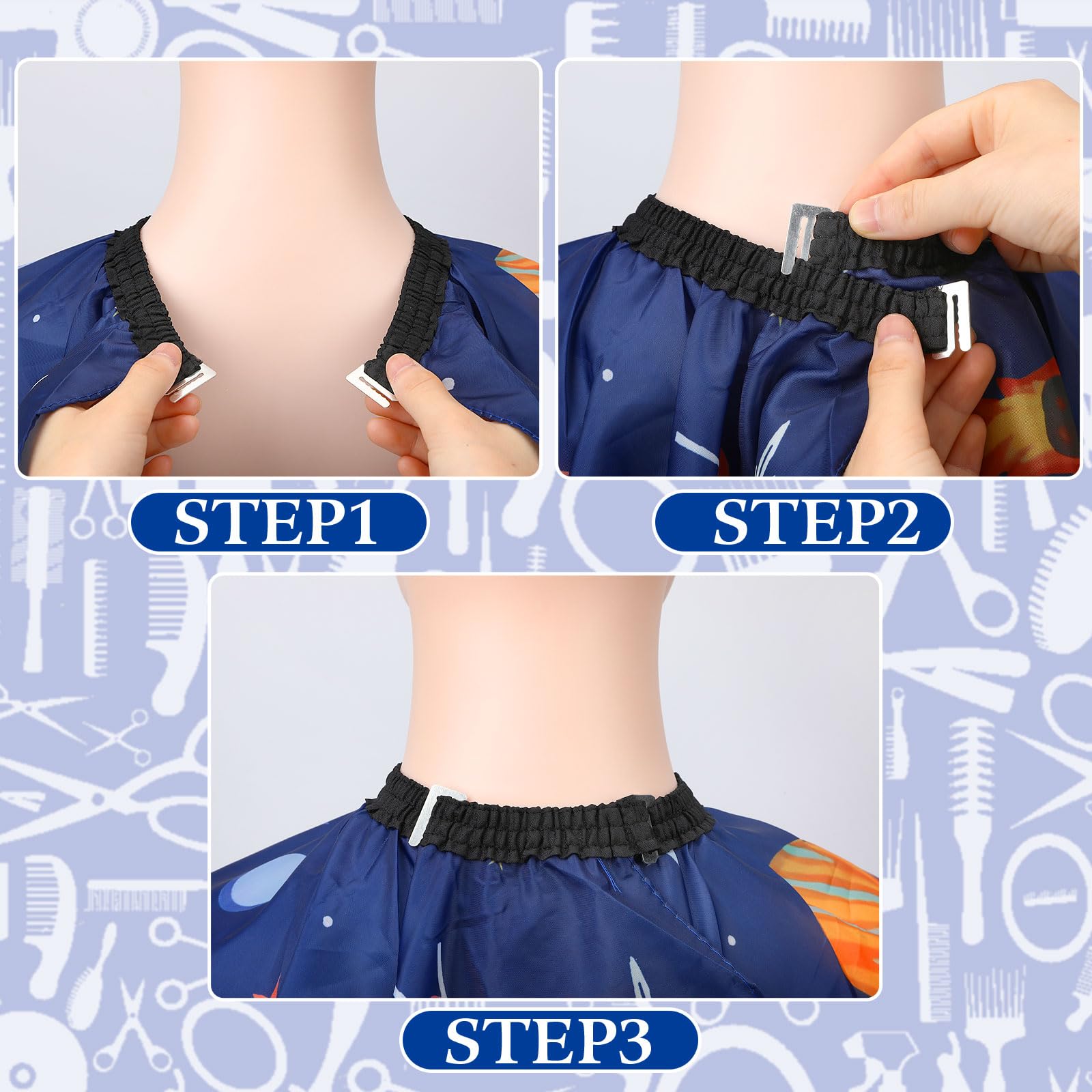 Anti-static and wrinkle-free fabric texture of the FEBSNOW kids styling gown