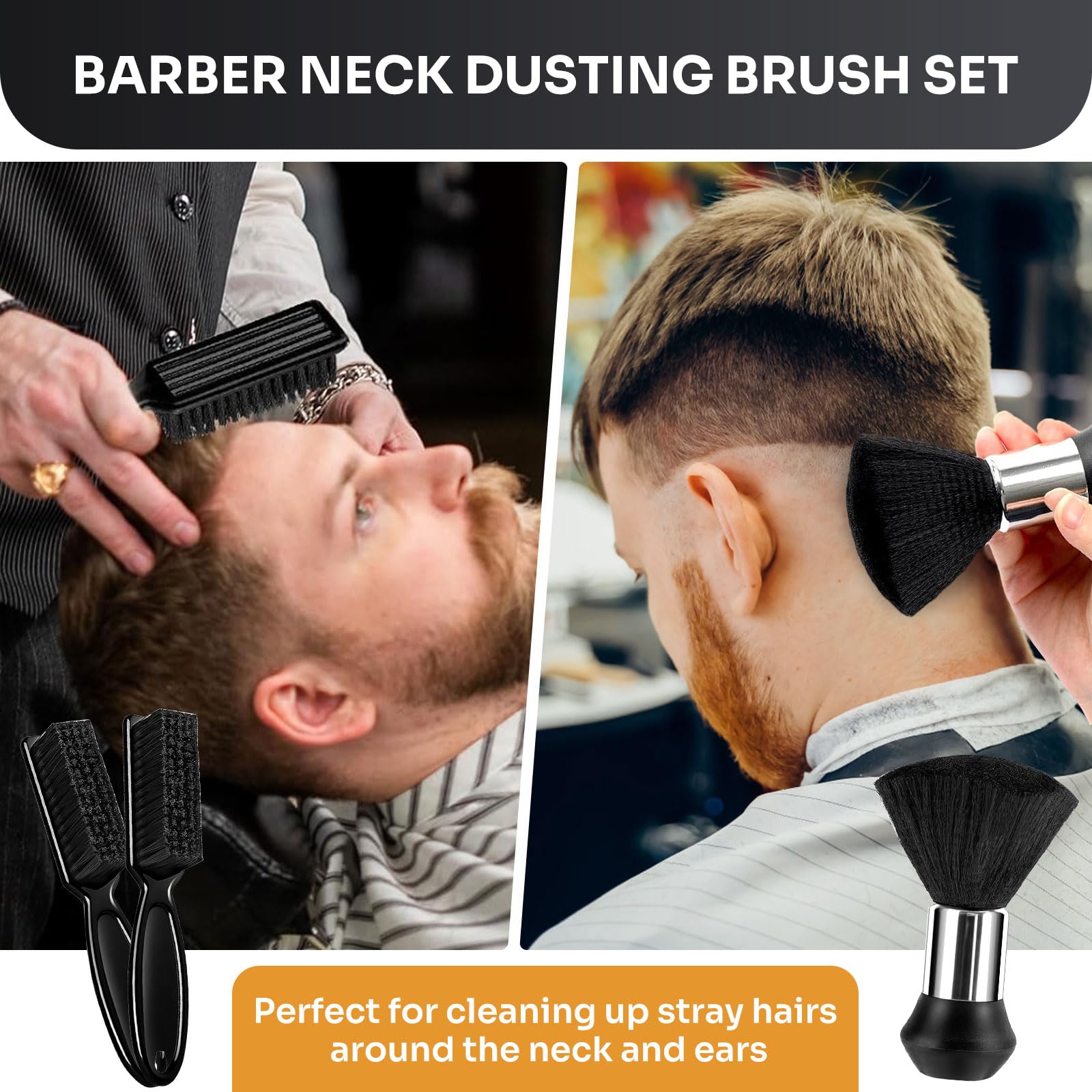 JZko hair sectioning clips and clipper cleaning brushes showing all thirteen pieces of the home grooming kit