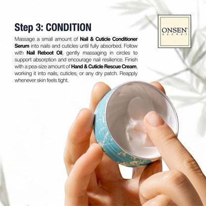 Onsen Secret professional nail care tools and creams