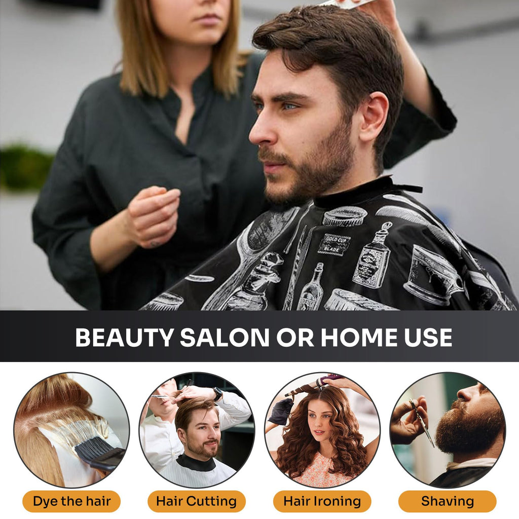 JZko hair cutting cape adjustable neckline detail